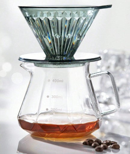 Coffee Drip Filter Resin Coffee Filter Mesh New Transparent Cup Slow Brew Coffee Accessories Plastic Pour Over Coffee Barista Brewing Coffee Funnel Filter Cup