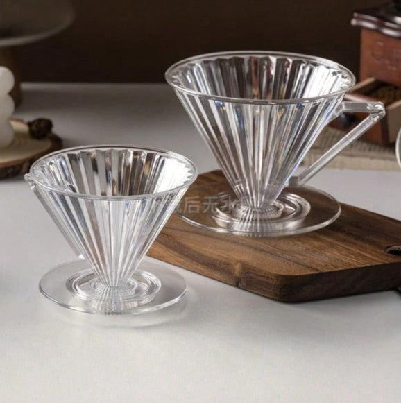 Coffee Drip Filter Resin Coffee Filter Mesh New Transparent Cup Slow Brew Coffee Accessories Plastic Pour Over Coffee Barista Brewing Coffee Funnel Filter Cup