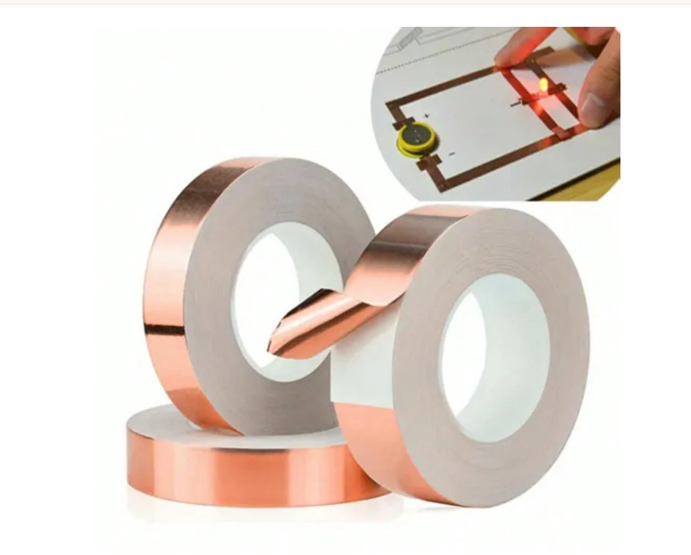 20M Conductive Copper Foil Tape | High-Temperature Resistant EMI Shielding Adhesive Copper Tape | Available in 0.5mm, 0.8mm, 1mm & 2mm Widths