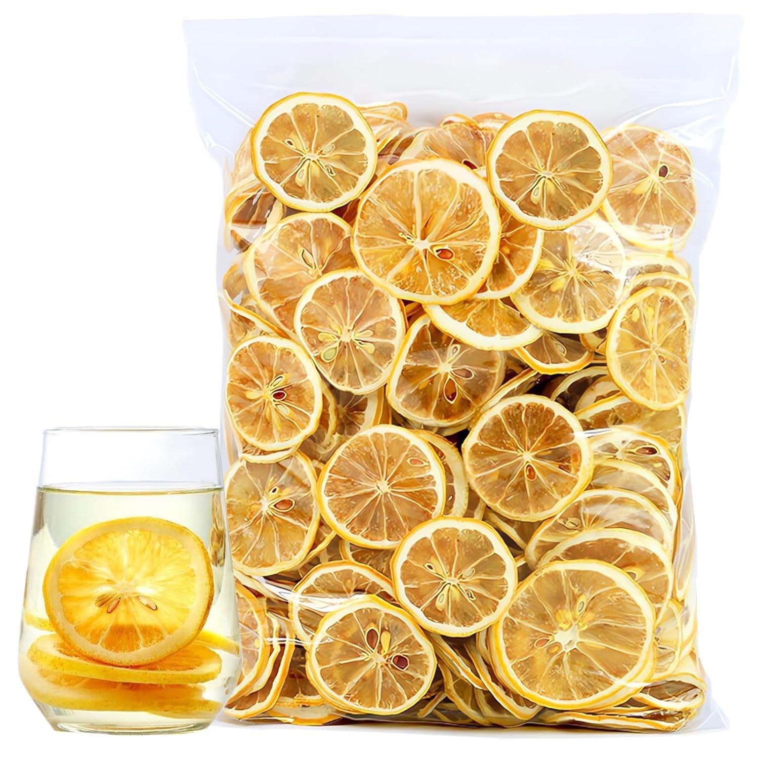 Dehydrated Lemon Slices – 100g Pack | 100% Natural, Preservative-Free Dried Lemon | Citrus Slices for Tea, Detox Water, Cocktails, Baking & Cooking