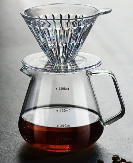 Coffee Drip Filter Resin Coffee Filter Mesh New Transparent Cup Slow Brew Coffee Accessories Plastic Pour Over Coffee Barista Brewing Coffee Funnel Filter Cup