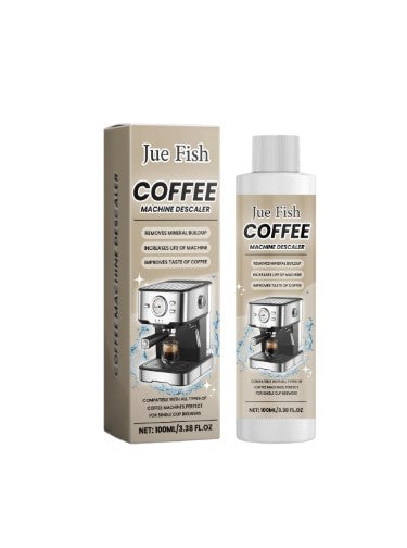 Jue Fish Coffee Machine Descaler Liquid – 100ml | Removes Limescale & Mineral Build-Up | Suitable for Espresso & Coffee Machines