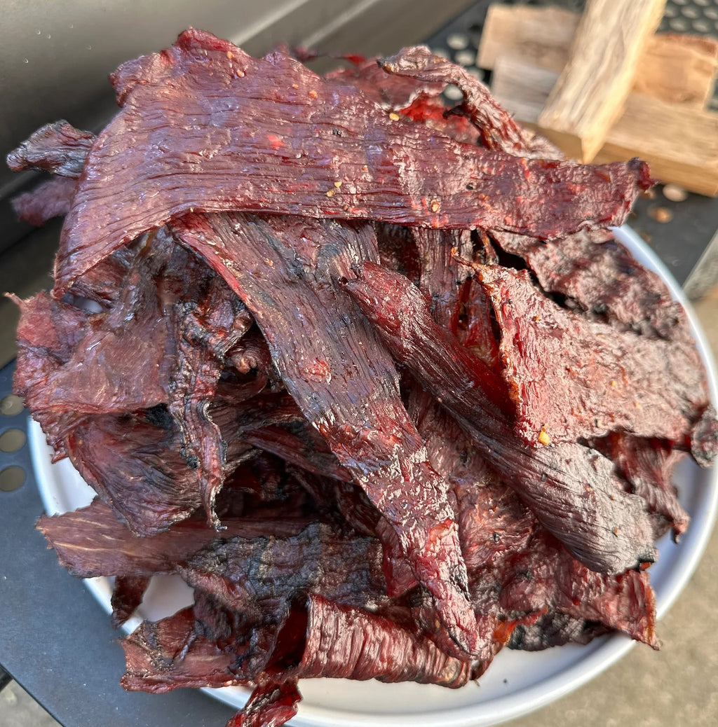 Halal Honey Mustard Black Pepper Beef Jerky – Sweet & Tangy High-Protein Snack | 100g Packs